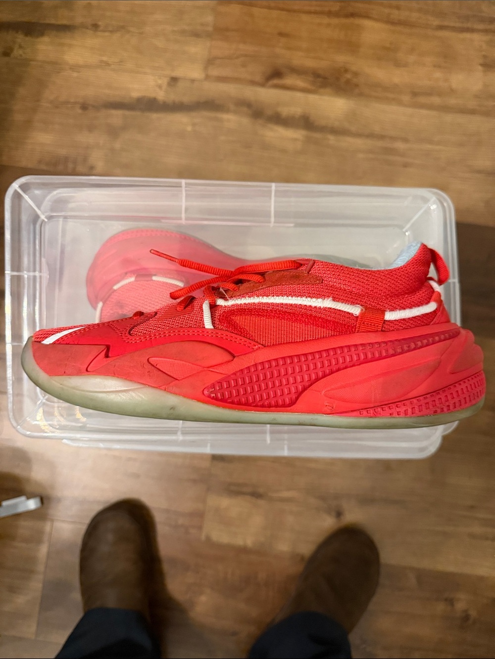Puma Bold Red Low-Top Sneakers